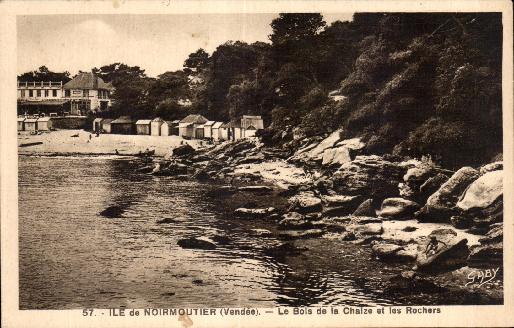 CPA Noirmoutier Ile de bois de la Chaize et les Rochers