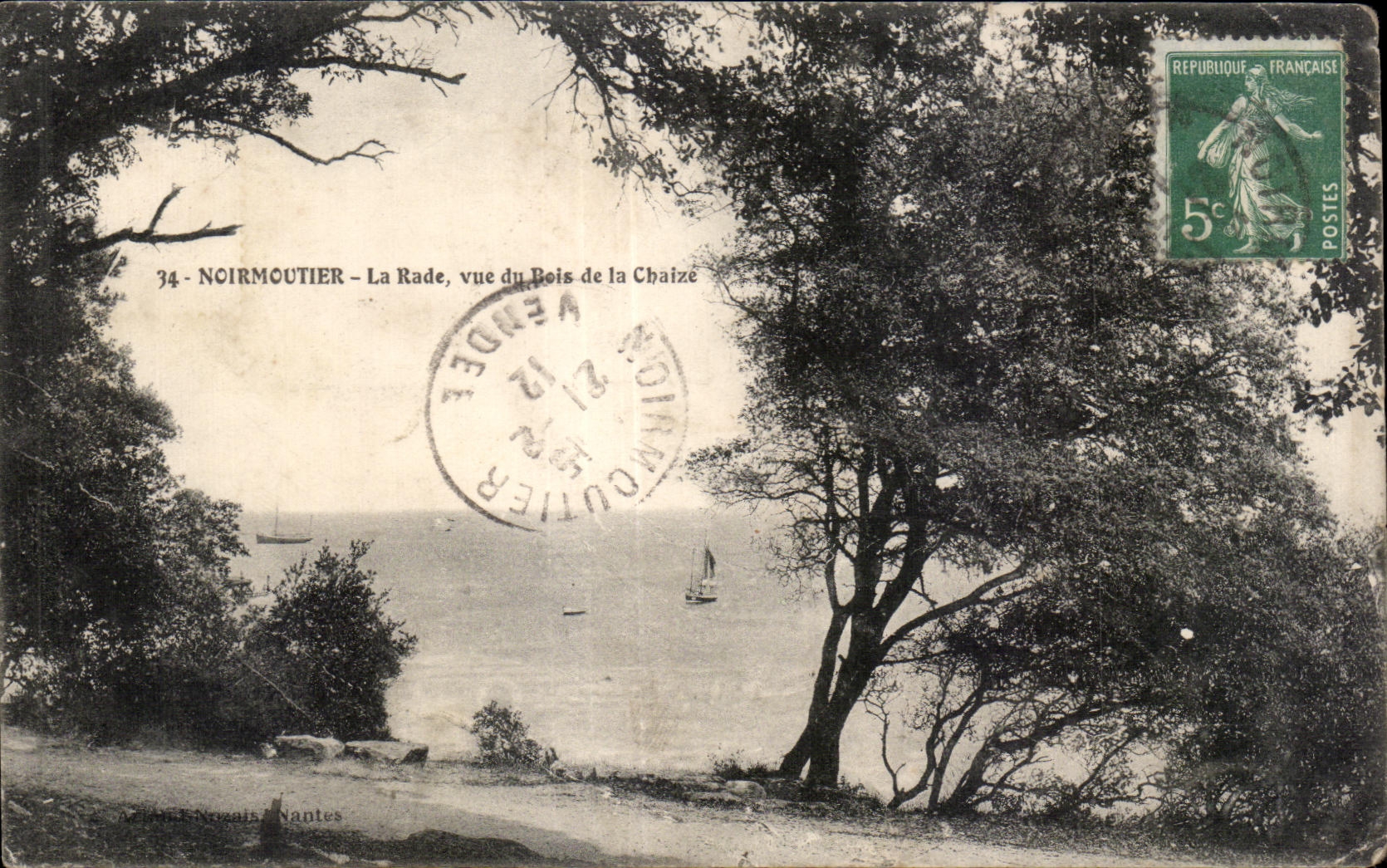 CPA Noirmoutier La Rade Vue du Bois de la Cbaize