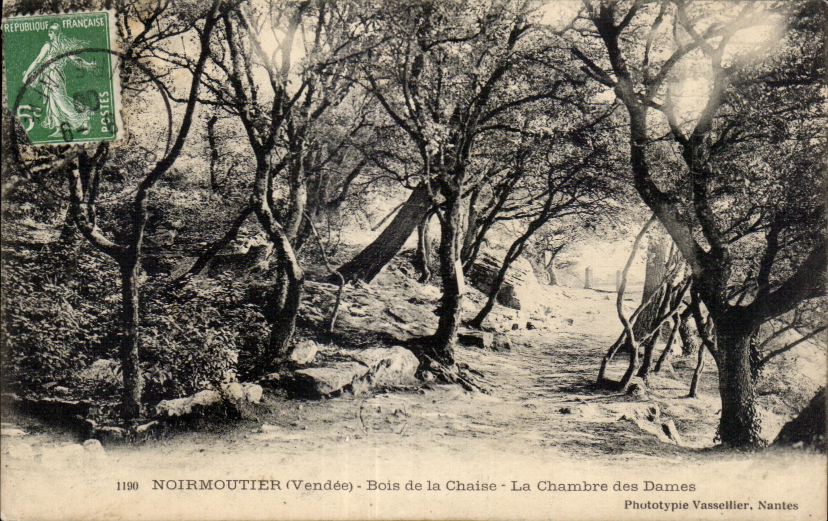 CPA L Ile De Noirmoutier Bois de la Chaise La Chambre des Dames