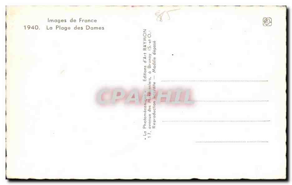 CPA L Ile De Noirmoutier Volley-ball Volley ball  — Verso