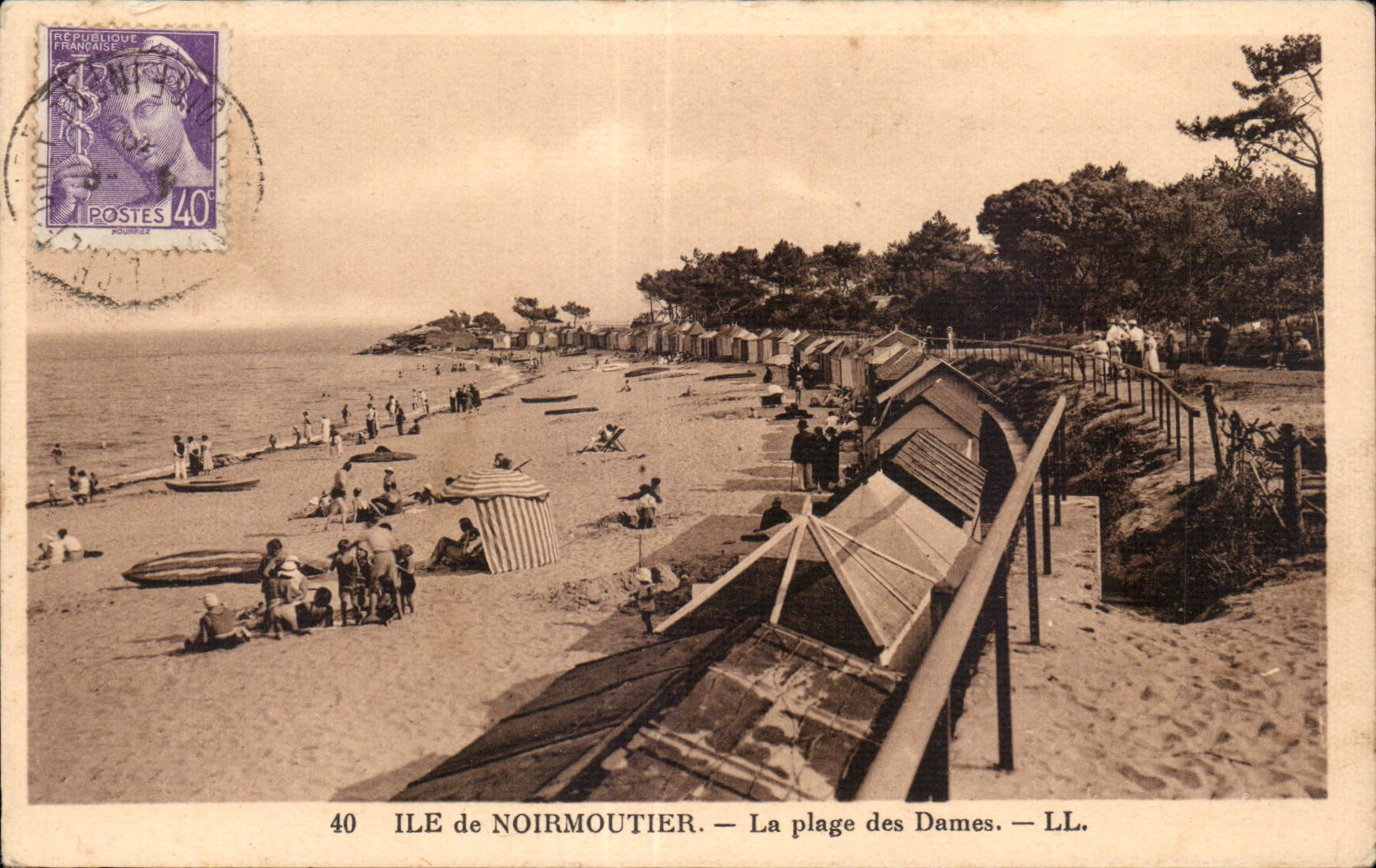CPA L Ile De Noirmoutier La Plage des Dames
