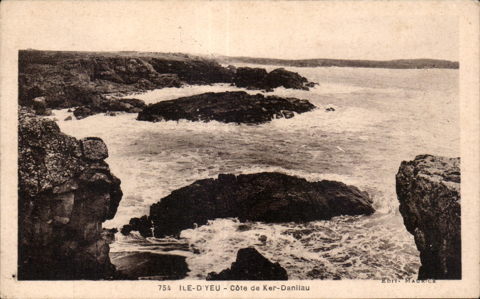 CPA Ile D Yeu Le cote de ker Danilau
