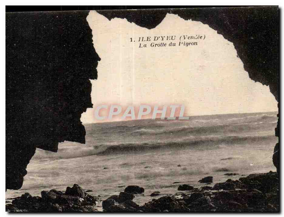 CPA Ile D Yeu La Grotte du Pigeon