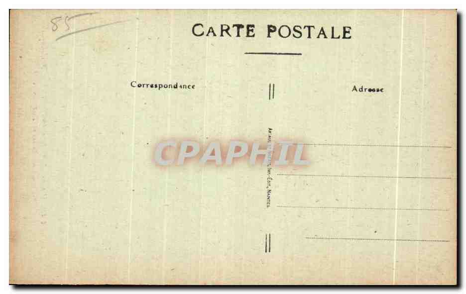 CPA La Roche sur Yon (Vendee) La Rue Paul Baudry L Hotel des Postes et — Back