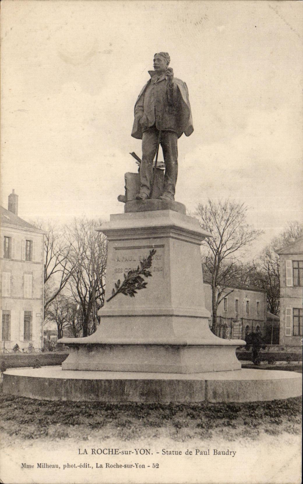 CPA La Roche sur Yon Statue de Paul Baudry