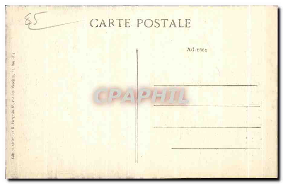 CPA La Roche sur Yon Monument au Gereral Travol Pacificateur de la Vendee — Rückseite