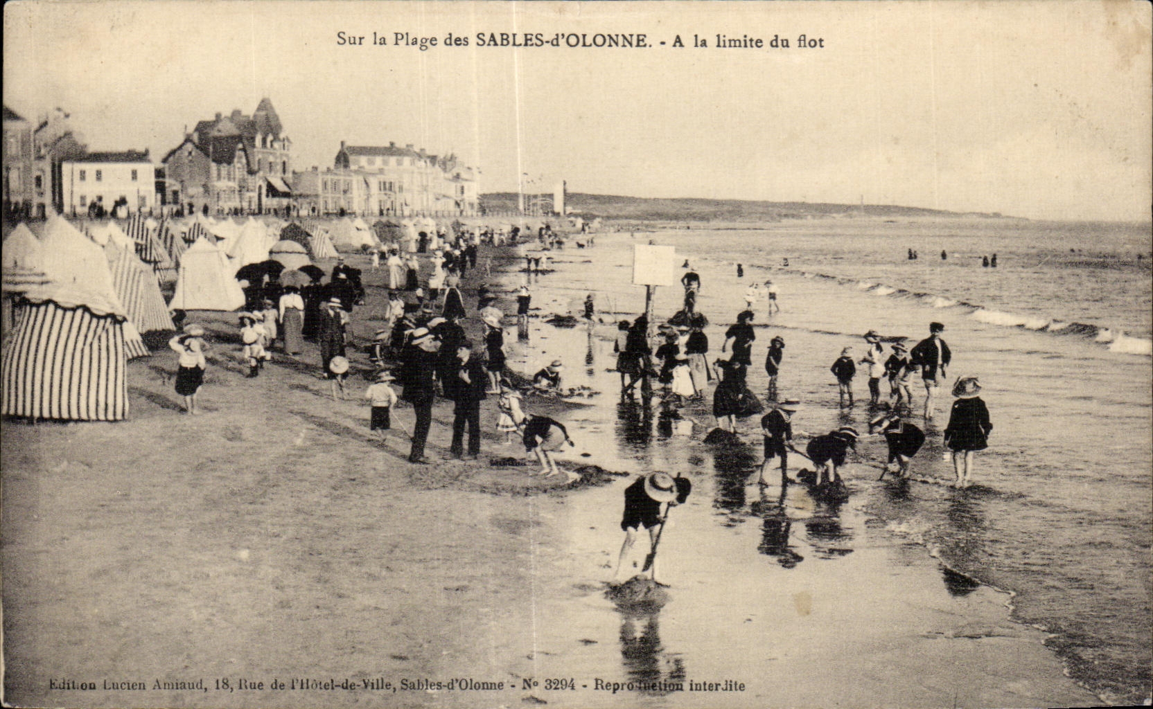 CPA Les Sables D olonne A la limite du flot