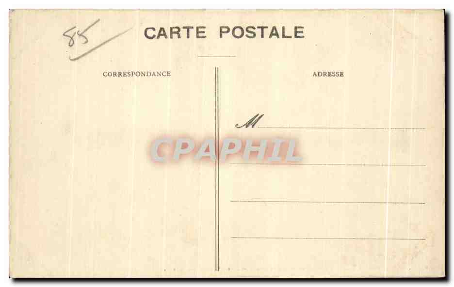 CPA Les Sables D olonne A la limite du flot — Rückseite