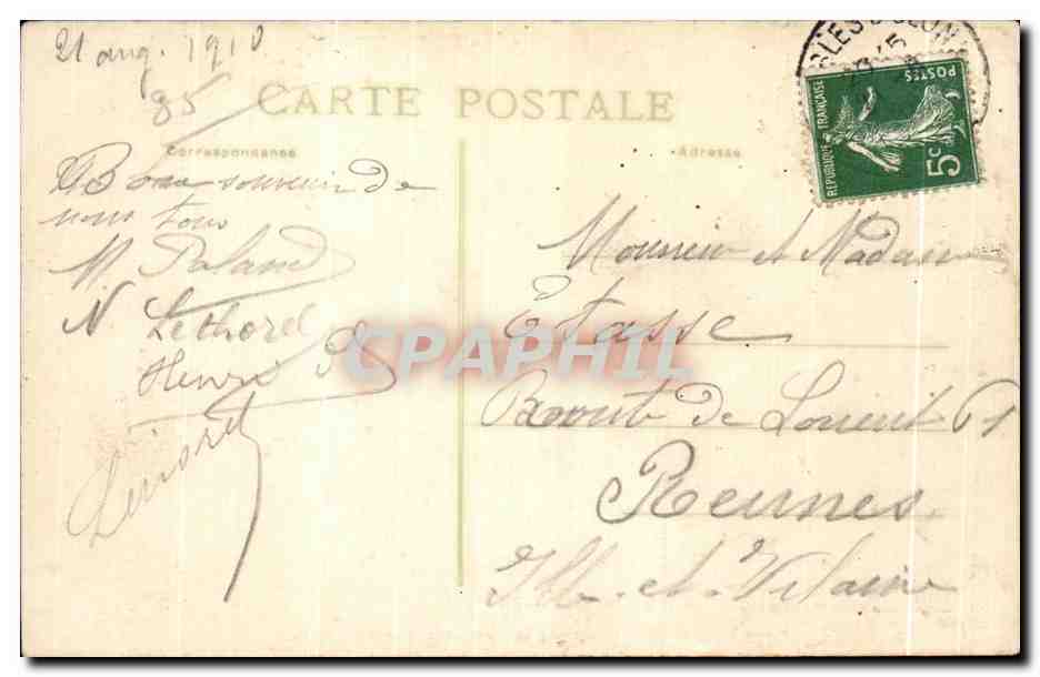 CPA Les Sables D olonne Le portail renaissance de l Eglise — Rückseite