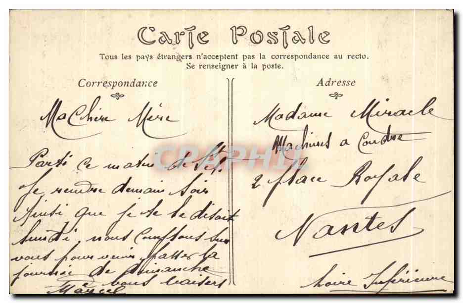 CPA Les Sables D olonne Le remblai et le cafe de la plage — Back