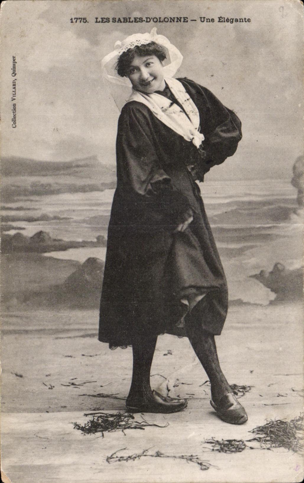 Les Sables-d'Olonne — Eine Elegante — Sammlung Villards, Quimper, n°1775