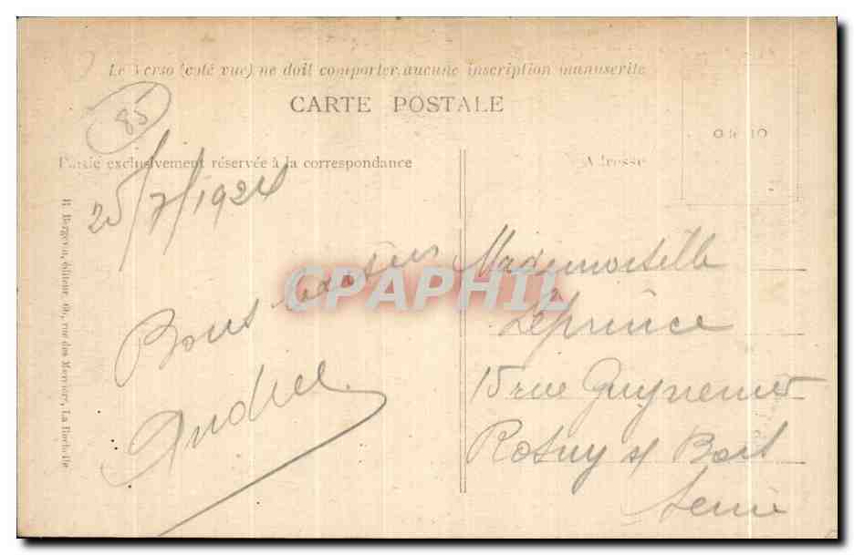 Plage des SABLES-D'OLONNE — vue panoramique — éditeur non identifié, n° de série 6955 — Reverso