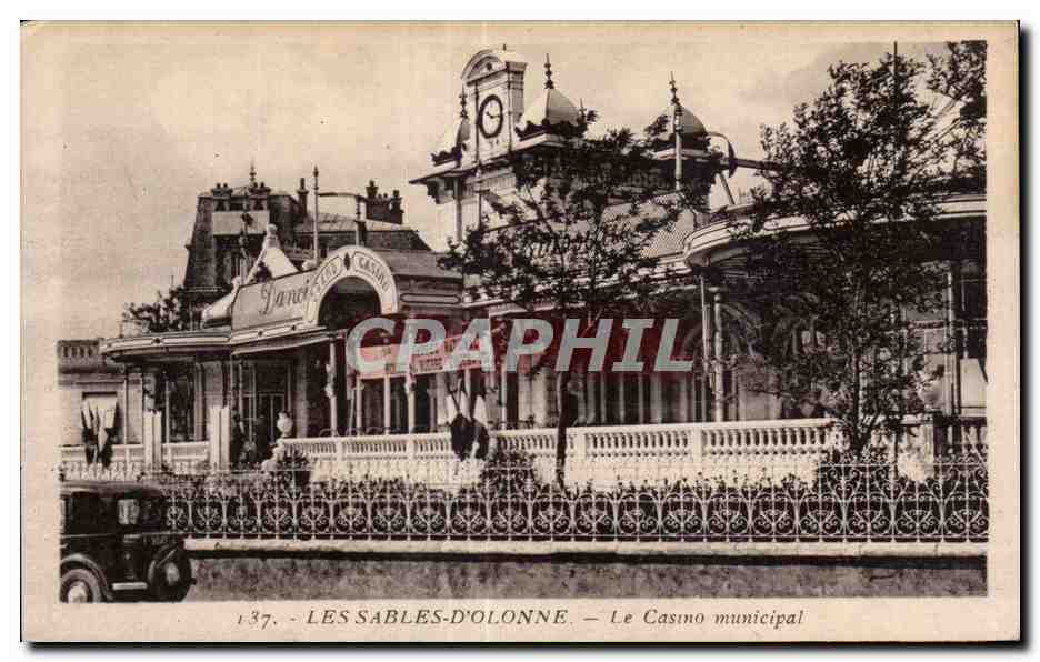 CPA Les Sables d Olonne Les sables d Olonne le casino municipal