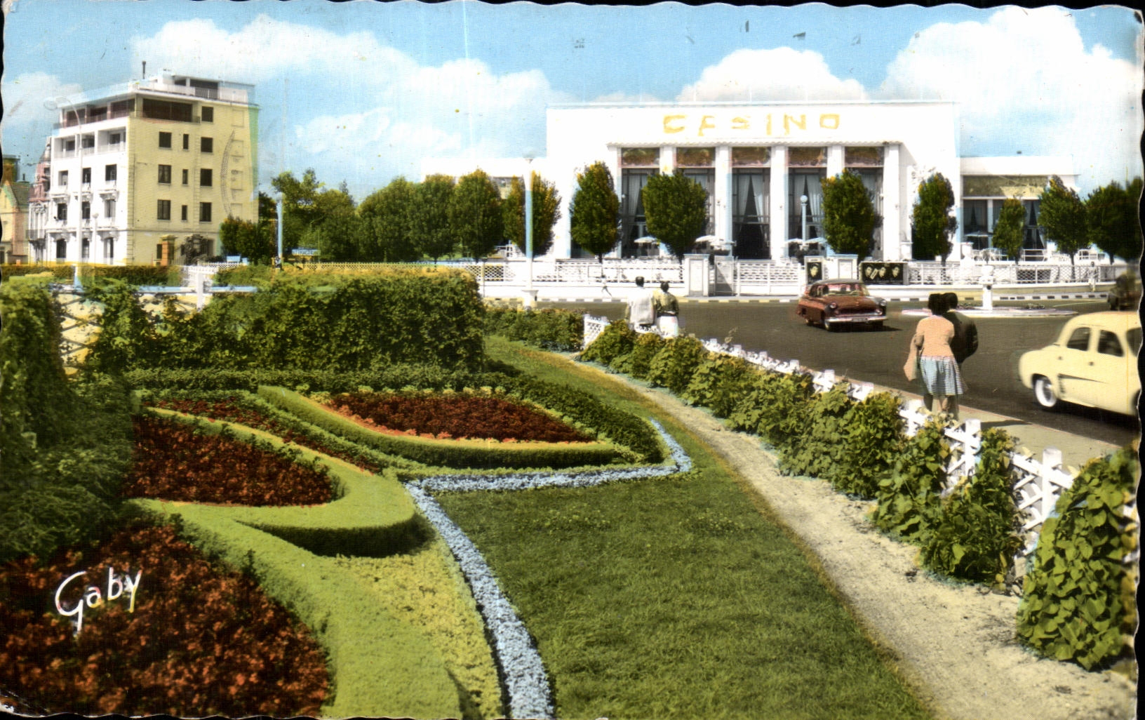 Casino de Les Sables-d'Olonne — vue du bâtiment et du jardin — éditeur ARTAUD & FILS