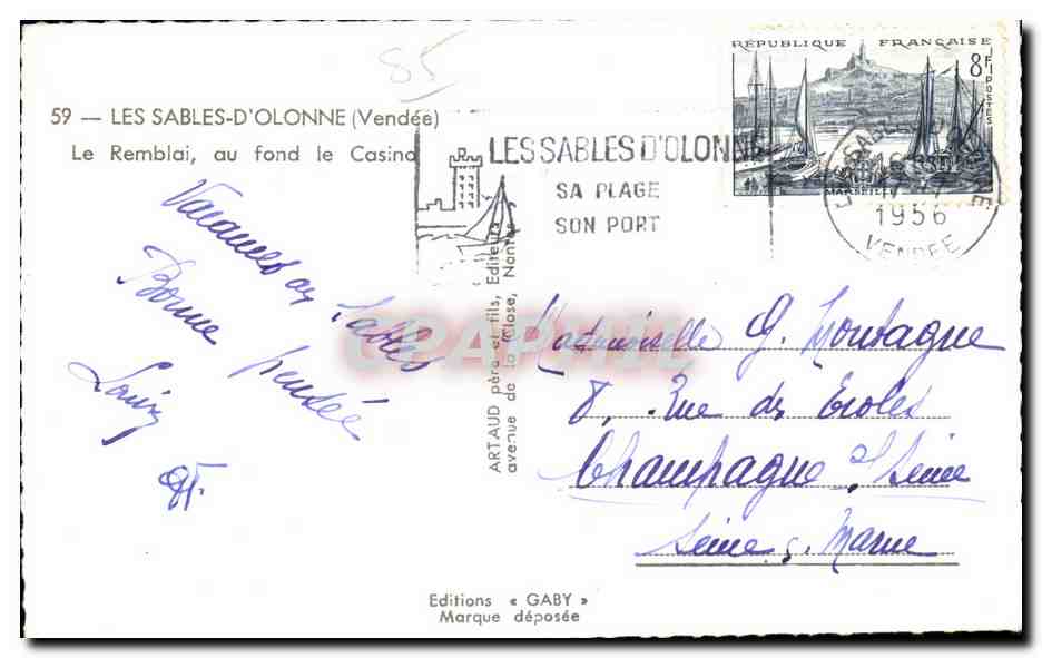 Les Sables-d'Olonne — Plage et promenade — Éditions Gaby — Reverso