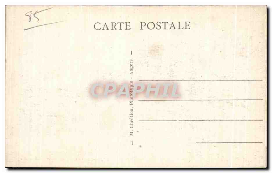 CPA Les sables d Olonne Une perspective de la plage prise de l Eglise st pierre  — Rückseite