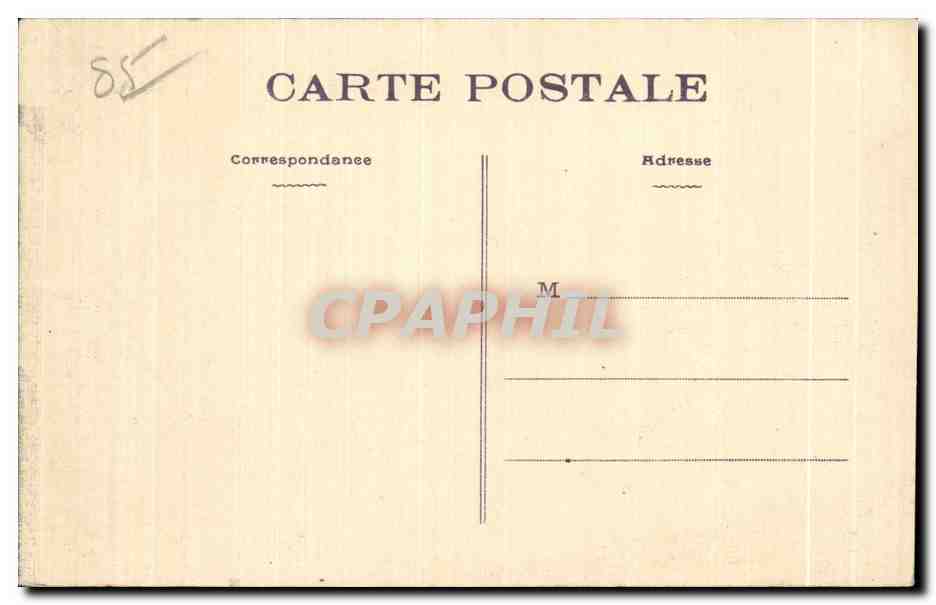 CPA Les sables d Olonne Interieur de l Eglise — Rückseite