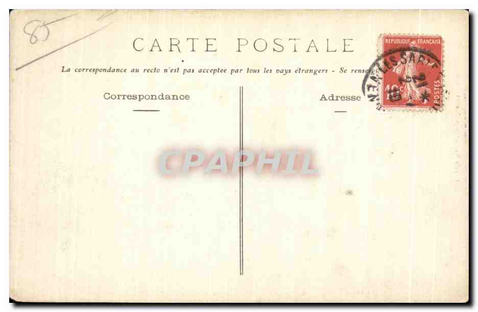 CPA Les sables d Olonne Interieur de i Eglise — Rückseite