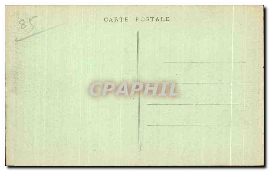 CPA Les sables d Olonne le lac de tanchet — Rückseite