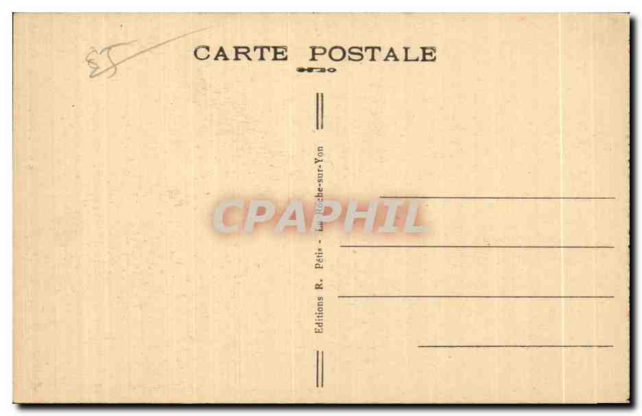 Les Sables-d'Olonne — Eine Sablaise auf Spaziergang — Néguis, Nr. 128 — Rückseite