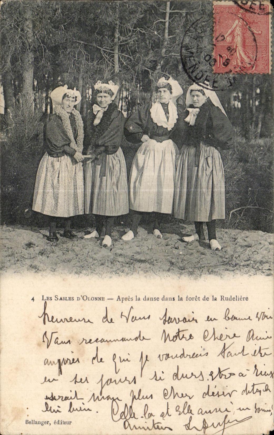 Les Sables d'Olonne — Après la danse dans la forêt de la Rudelière — Bellanger, éditeur