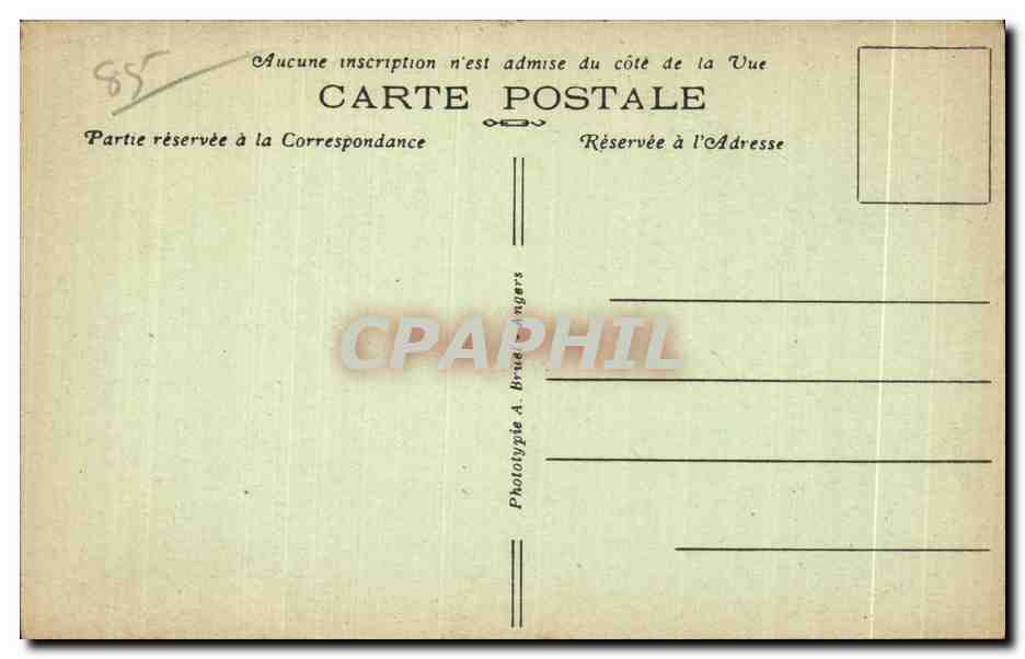 CPA Les sables d Olonne sablaise Folklore Costume — Back