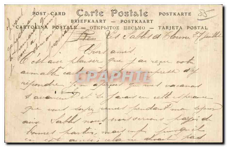 Une Sablaise — Elle songe — Lequel choisir parmi tant d'amoureux ? — A. Hubin, éditeur, n° 428 — Back