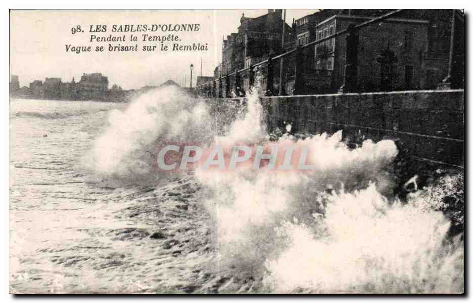 CPA Les Sables d Olonne Pendant la Templete