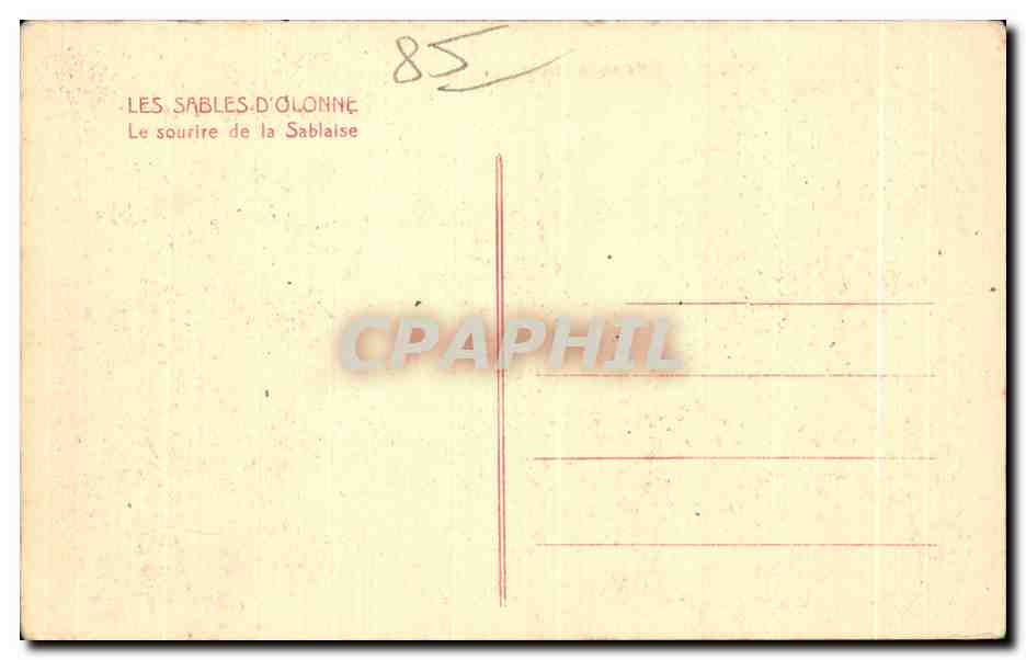 Les Sables-d'Olonne — Das Lächeln der Sablaise — Richard — Rückseite