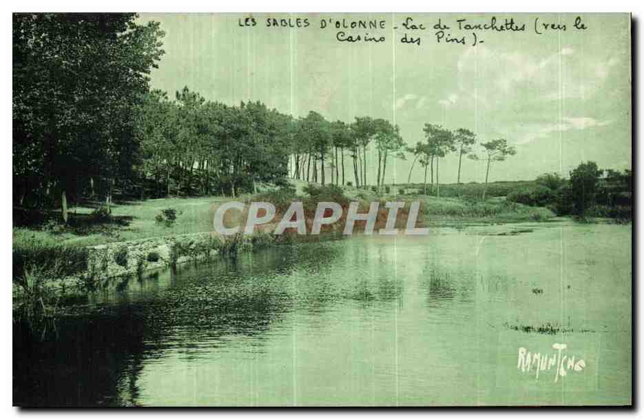 Les Sables-d'Olonne — Lac de Tanchettes (vers le Casino des Pins) — Éditions Artistiques Raymond Bergevin