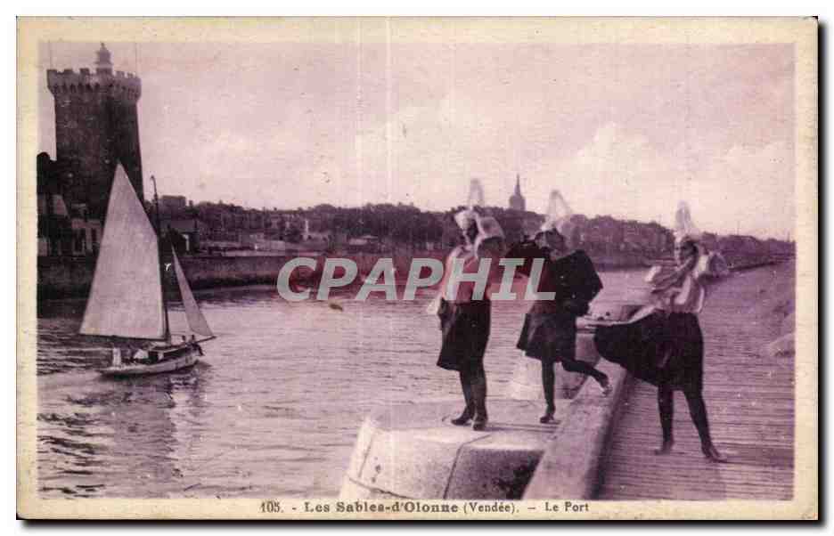 Les Sables-d'Olonne (Vendée) — Le Port — Phototypie Jolly-Pompa - Mortingas