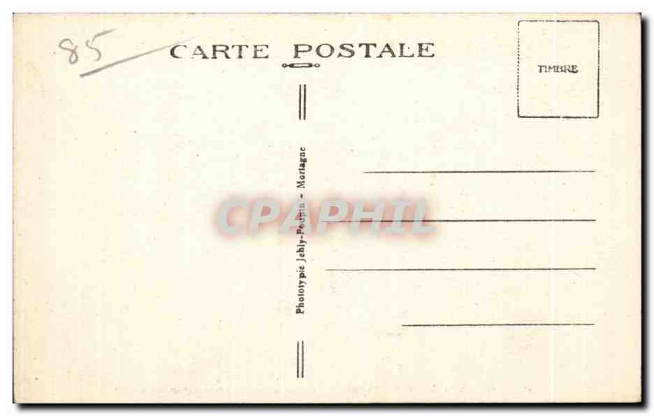 CPA Les sables d Olonne la tour d Arundel vue a travers les arcades — Verso