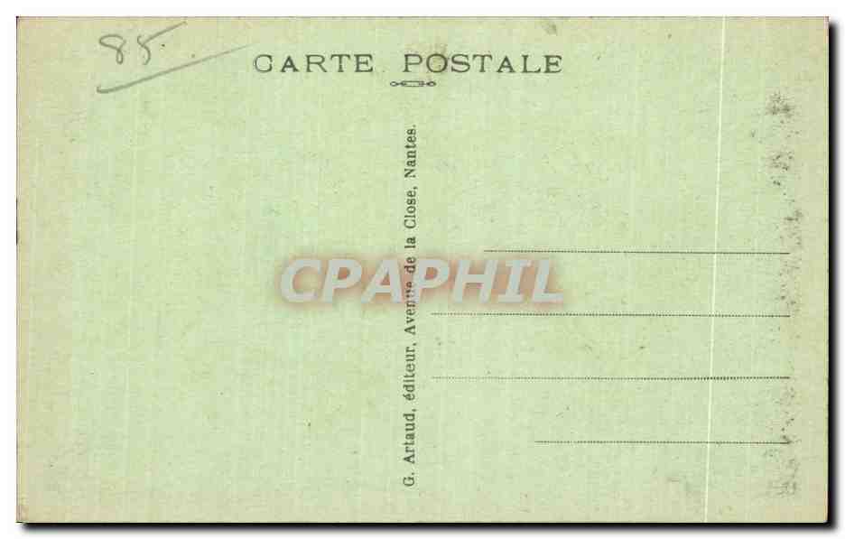 Les Sables-d'Olonne (Vendée) — Une jolie Sablaise — G. Arlaud, Nantes — Rückseite