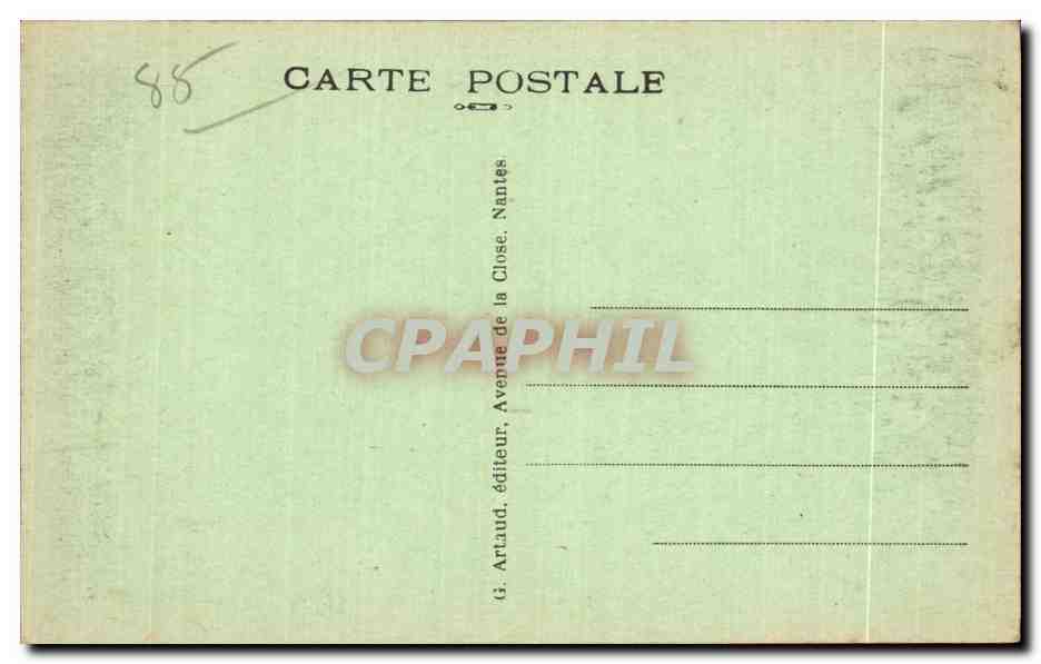Les Sables-d'Olonne (Vendée) — Une gentille Réveuse — Artaud, Nantes — Verso