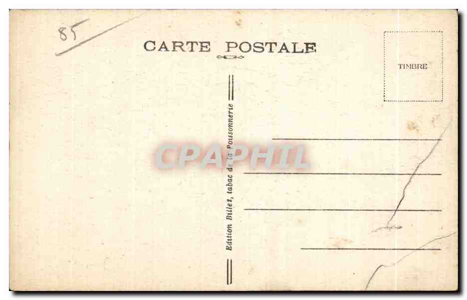 Les Sables-d'Olonne — Étude de Coiffe — Édition Billet — Achterkant