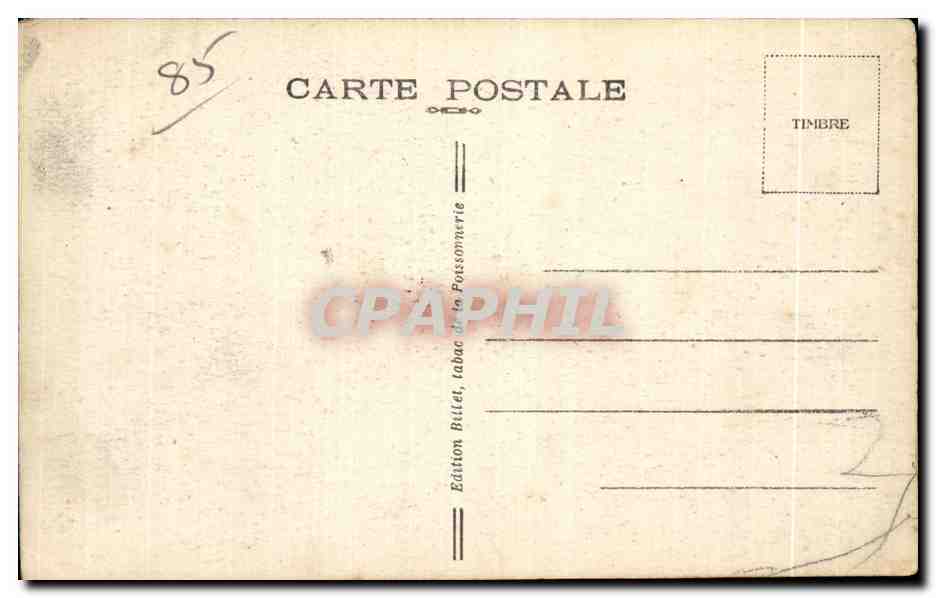 CPA Les sables d Olonne sablaises Coiffe costume Folklore — Rückseite