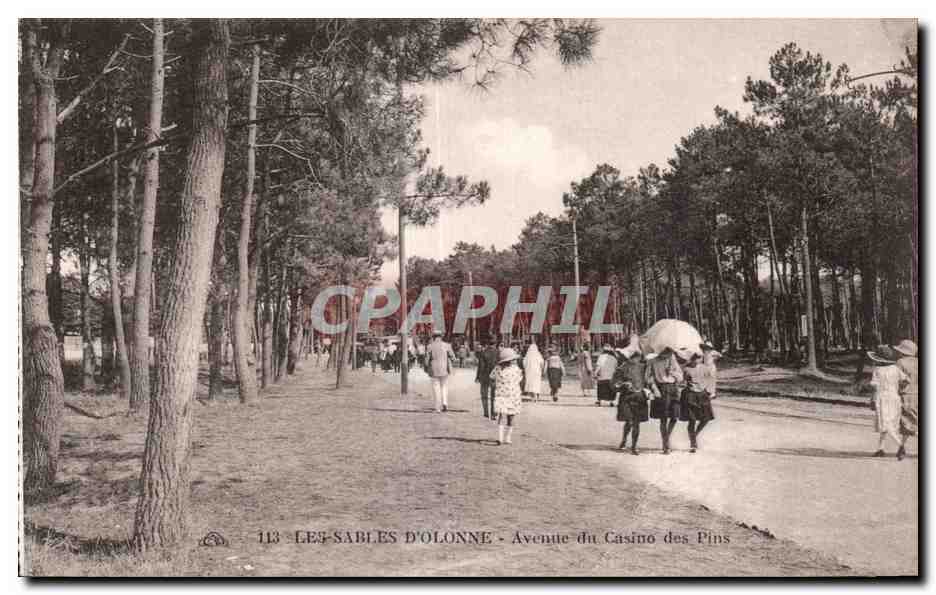 Les Sables d'Olonne - Avenue du Casino des Pins — CPAPHIL n°113