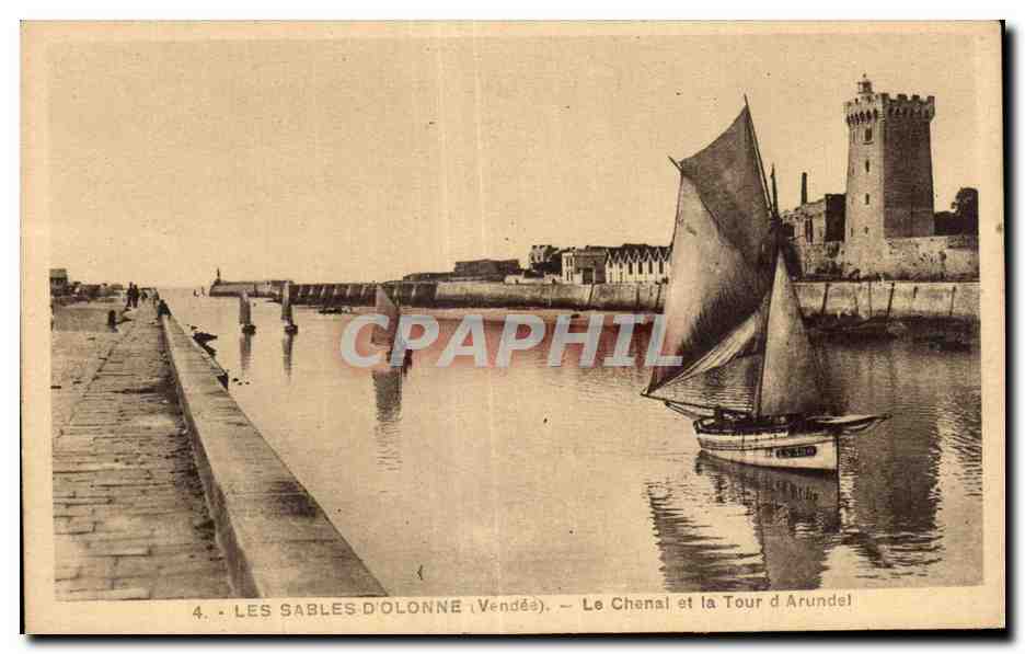 Les Sables-d'Olonne (Vendée) — Der Kanal und die Arundel-Turm — Edition Marsault