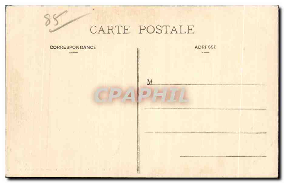 Les Sables-d'Olonne — Coup de mer sur le Remblai — Vincent Le Bilhan, Les Sables — Rückseite