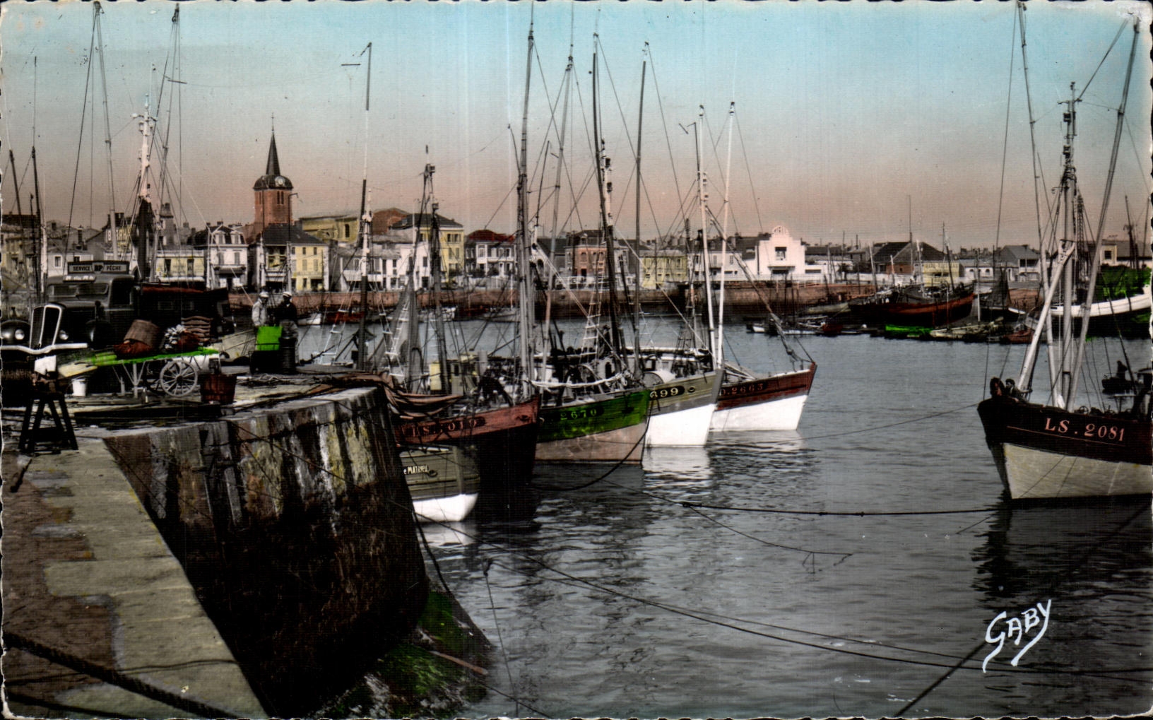 Les Sables-d'Olonne — Le Port vers la Chaume — Éditions Gaby