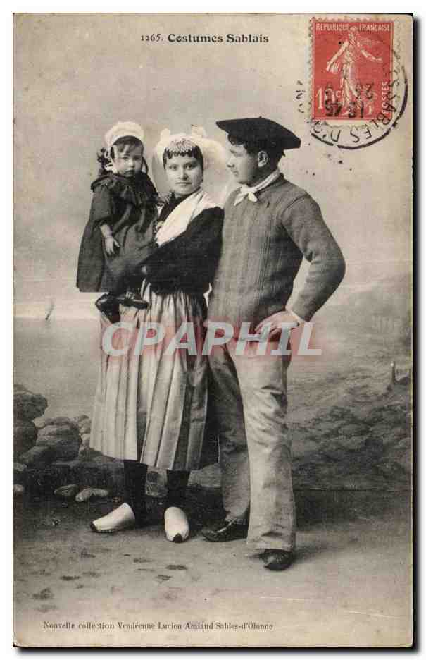Costumes Sablais — collection Lucien Audland, Sables-d'Olonne — éditeur Lucien Audland