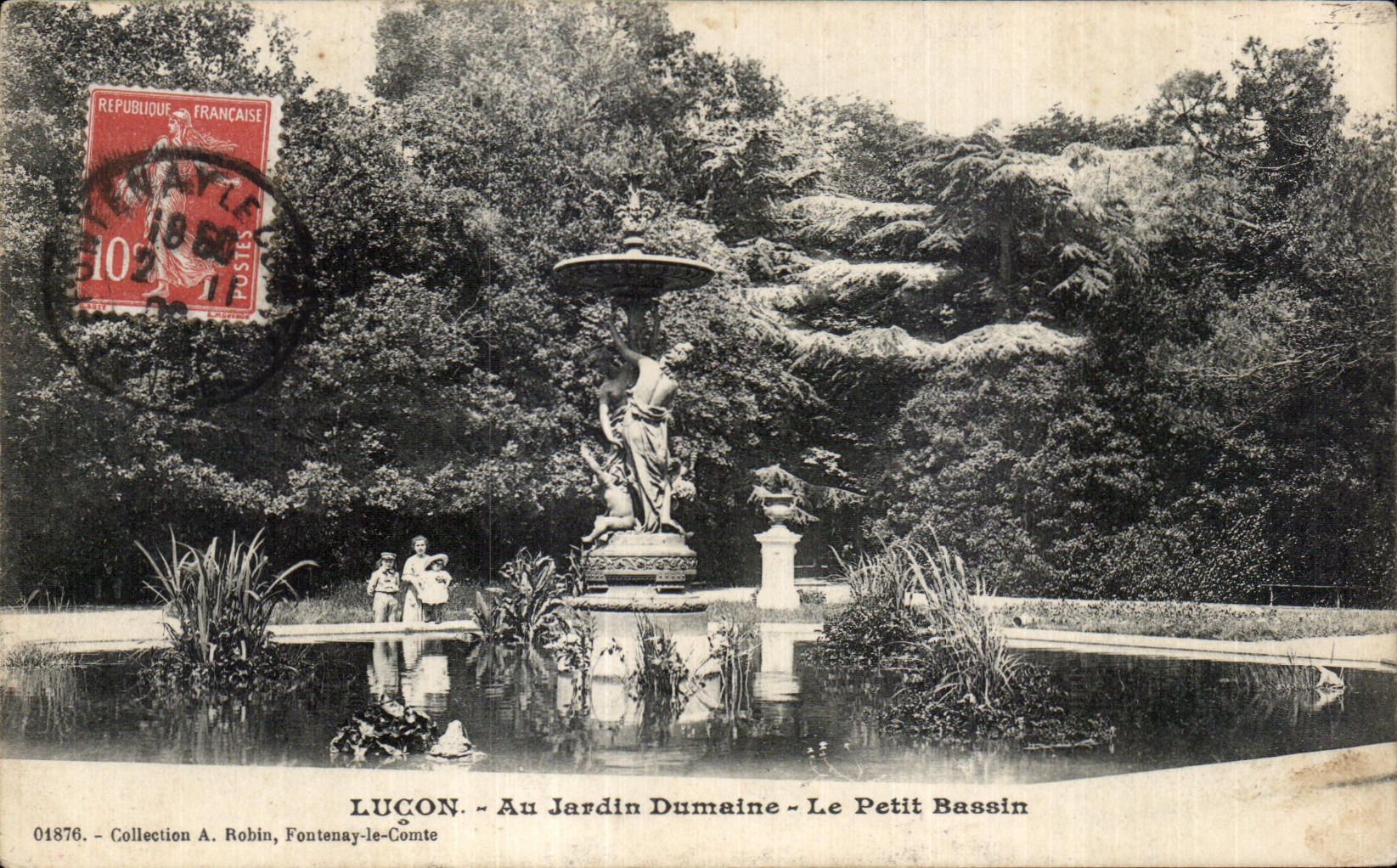 CPA au jardin dumaine le petit bassin