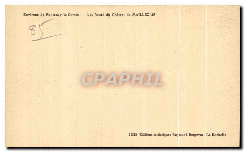 Die Gräben des Schlosses Maillezais — Umgebung von Fontenay-le-Comte — Rückseite