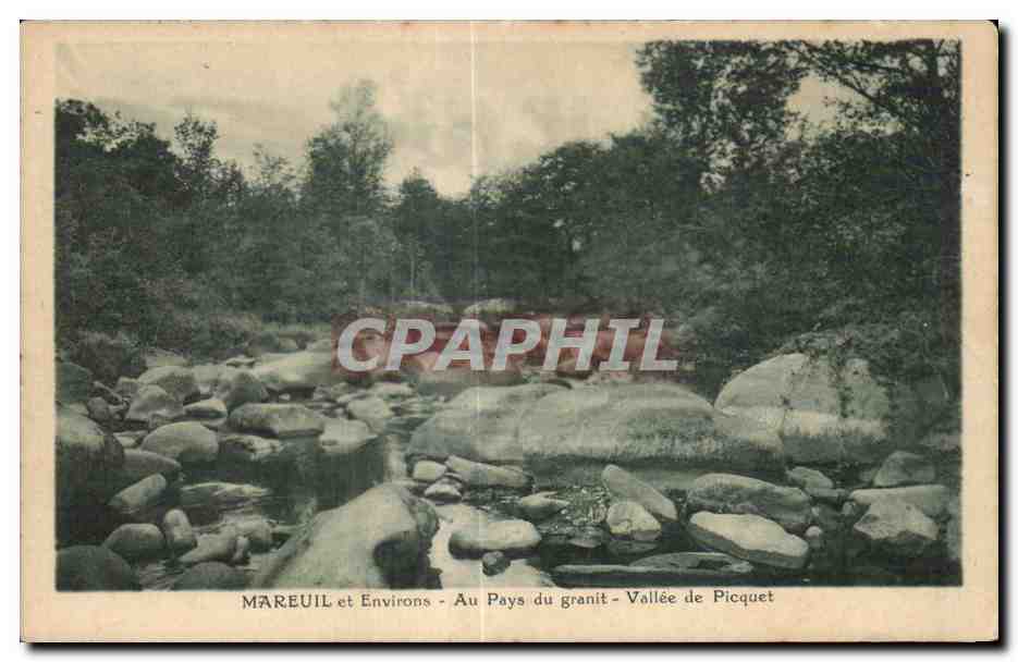 CPA Aareuil et environsau pays du granit vallee de picquet