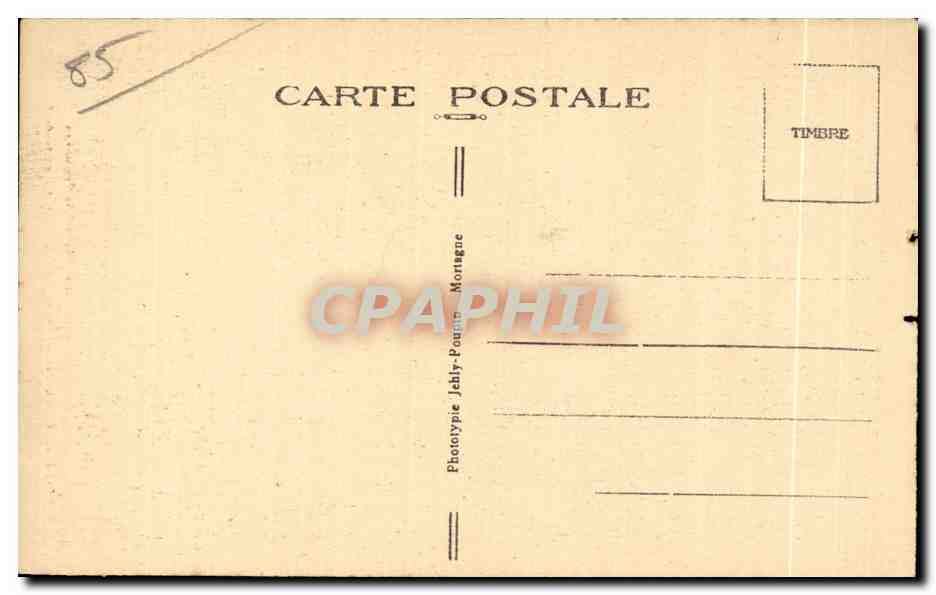 CPA La suisse vendeenne foret de mervent paysage sur la mere a pierre brune — Achterkant
