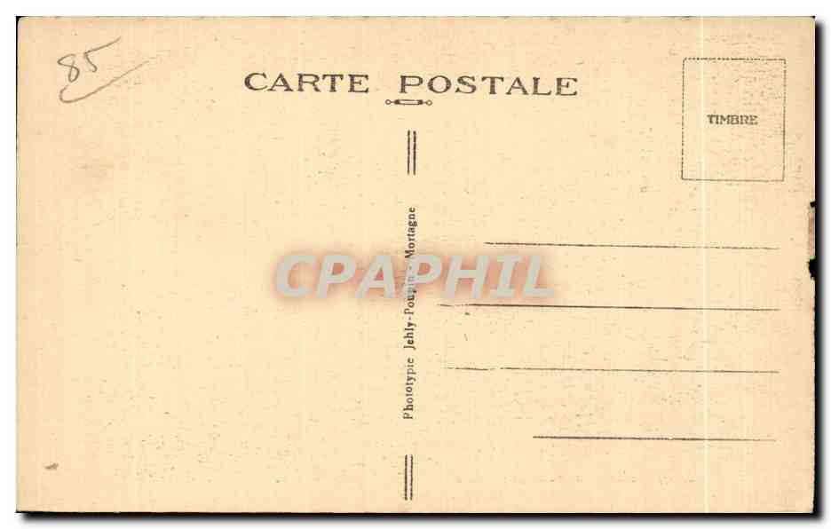 Forêt de Mervent — La Grotte du Père Montfort, intérieur — Phototypie Jehly-Mortagne — Verso