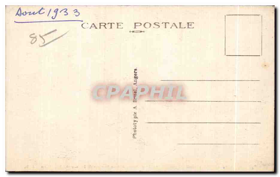 Croix-de-Vic à Sion (Vendée) — Les cinq Pineaux, curieux Rochers de la Corniche Vendéenne — A. B. — Reverso