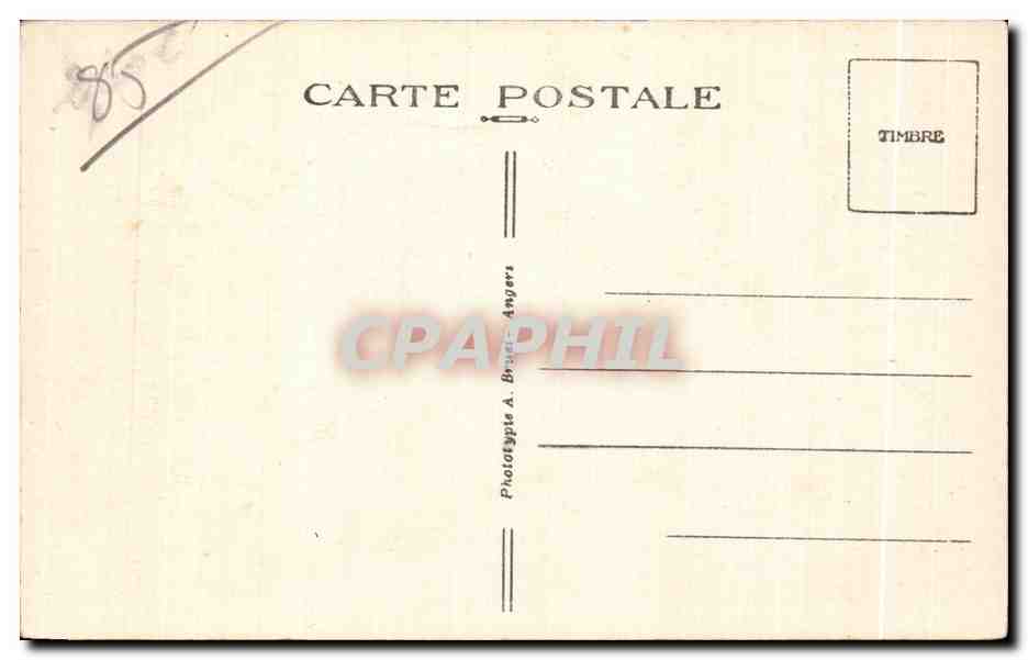 Croix-de-Vie (Vendée) — Intérieur de l'Église — Phototypie A. Bruet-Angers n°51 — Verso