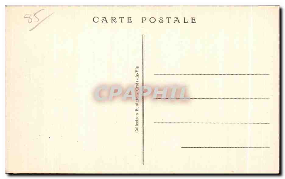 Croix-de-Vie (Vendée) — Le Trou du Diable à Marcée haute — Éditeur Bontain, n°71 — Verso
