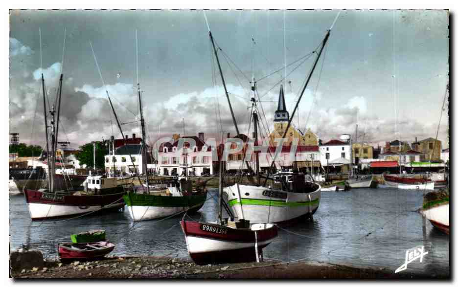 CPA St gilles sur vie le port et le quoi